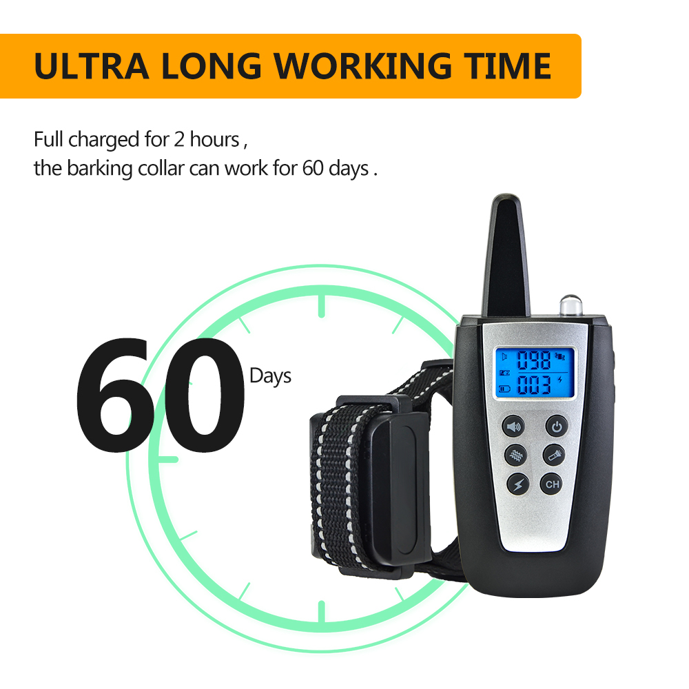 Rechargeable Dog Training Collar with Remote – Suitable for Small, Medium, and Large Dogs. Features Beep, Vibration, and Shock Modes, remote range up to 600 meters. Waterproof design for durability and reliability. - Image 7
