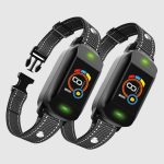 Twin Pack of Digital Bark Collars: Rechargeable Dog Bark Collar, Adjustable Sensitivity and Intensity Beep Vibration Shock, Anti Barking Collar for Small Medium Large Breed Dogs (Black)